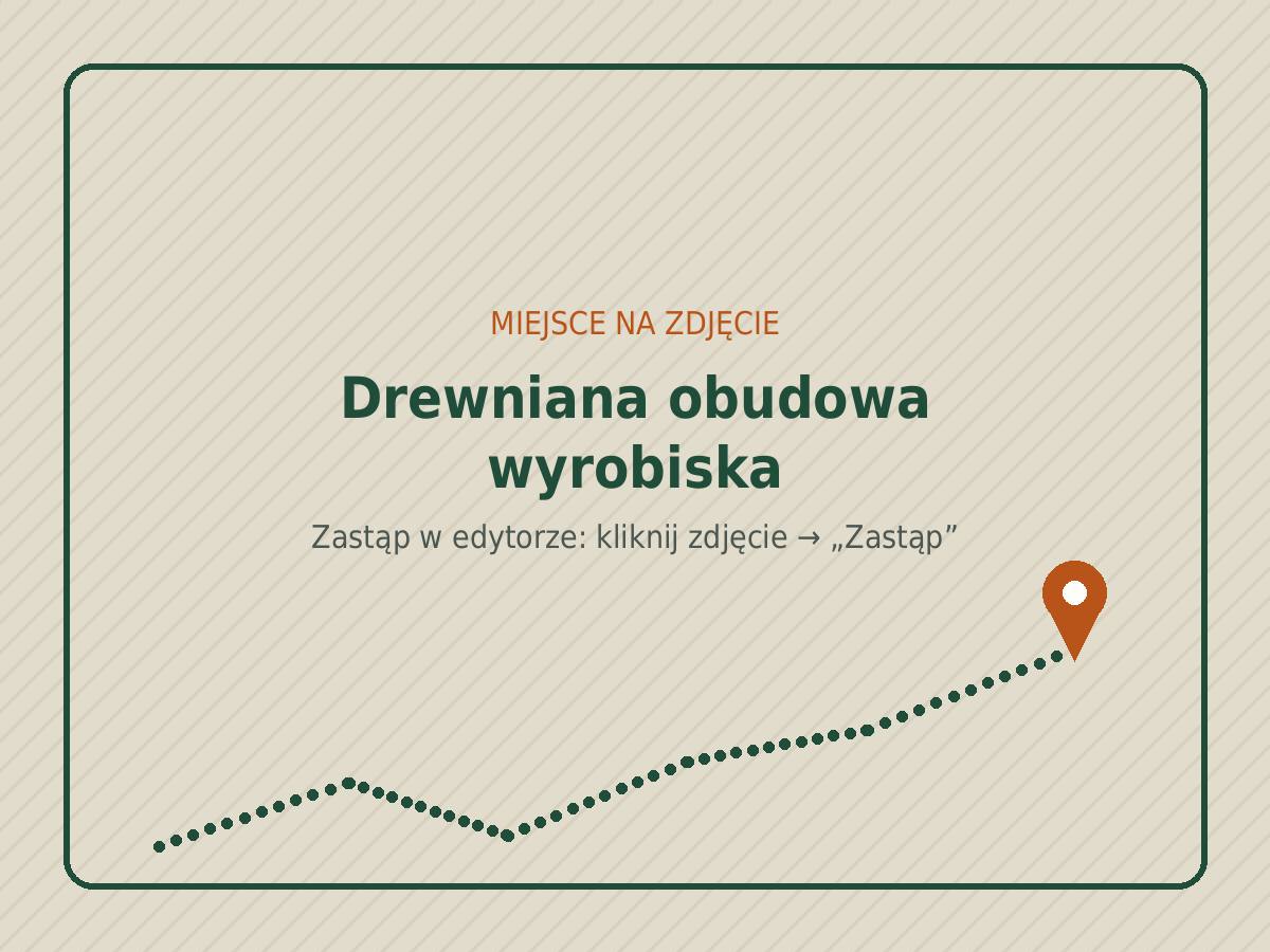 Drewniana obudowa wyrobiska