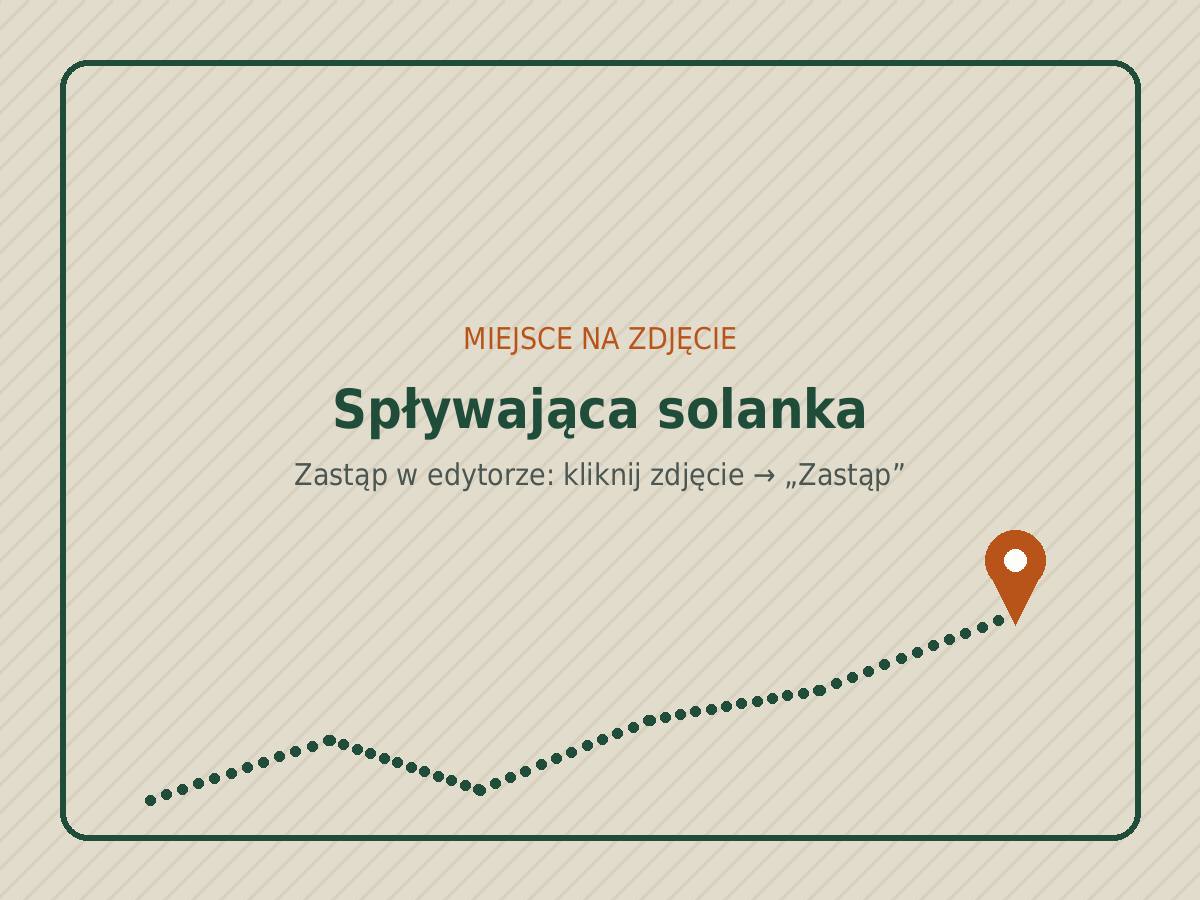 Spływająca solanka